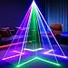Ehaho DJ Laser Lights for Party, Hundreds of 3D Animation Laser Light Show Machine, DMX512 Music Sound Activated Laser Dance Light, RGB Beam Scanning Projector w/Remote Control for Indoor