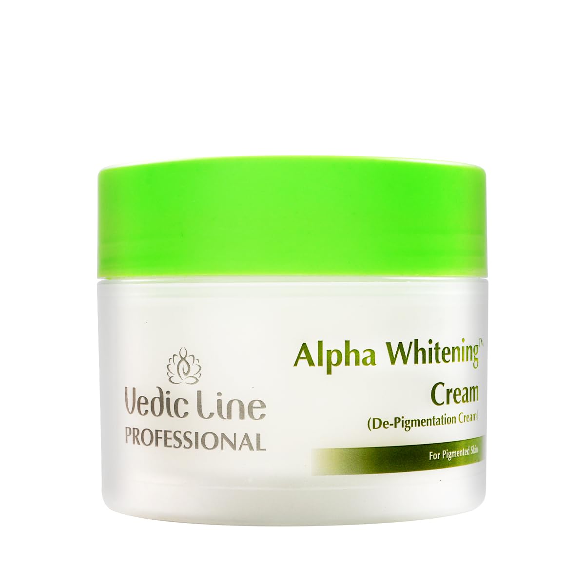 Vedic Line Alpha Whitening Cream, Reduce Pigmentation, Acne And Wrinkle With Green Tea & Olive Oil To Give Clear, Brighter Skin Complexion, 500Ml
