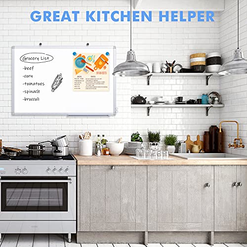 Magnetic White Board, maxtek Whiteboard for Wall Mounted, Lightweight Hanging Whiteboard for Home Office School (36x24inch, White) image 1