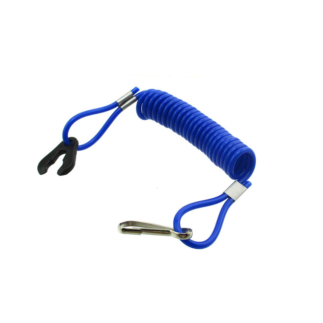 XLYZE Safety Tether Lanyard Cord Blue for Kill Switch Jet Ski Boat