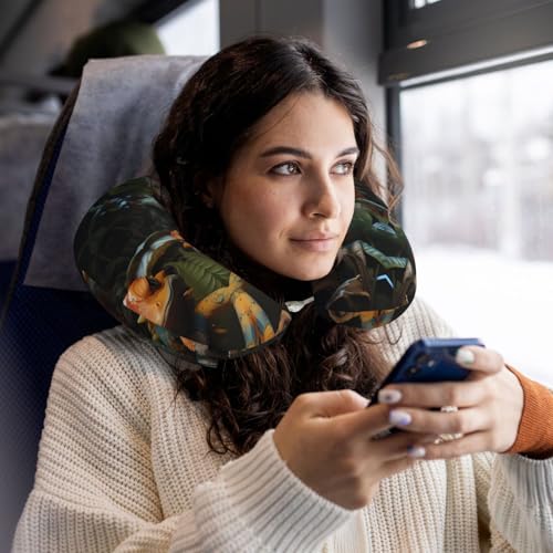 Almohada de viaje de espuma viscoelástica tamaño U miniatura 5