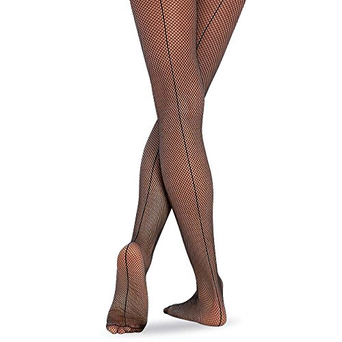 Body Wrappers A62 Women's Seamed Fishnet Tights (Large/X-Large, Black) #TOP22