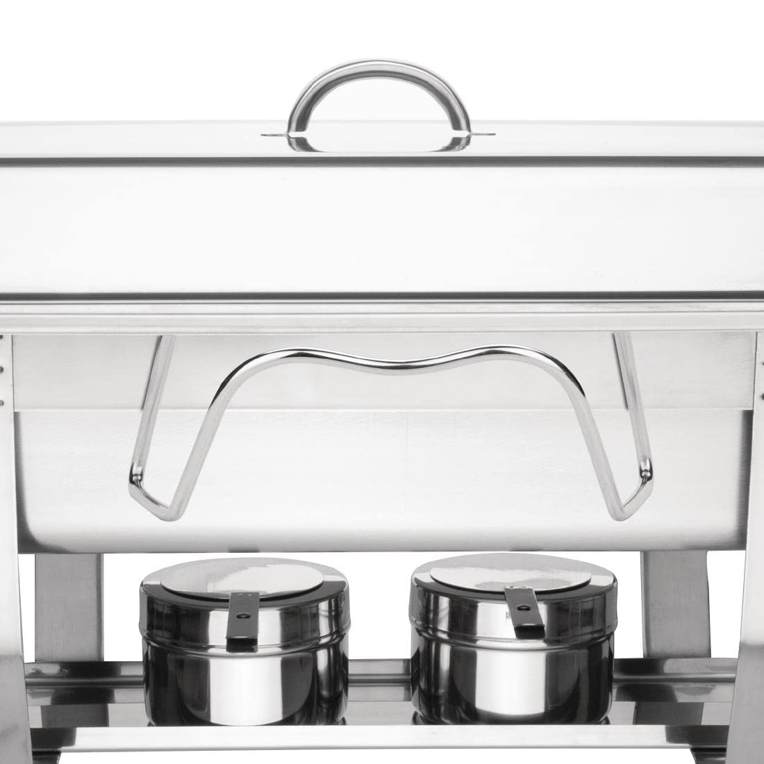 Soporte de acero inoxidable Olympia para tapa de hornillo calentador
