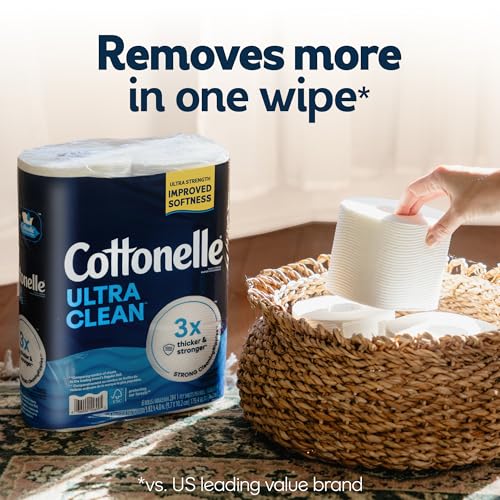 Image of Cottonelle Ultra Clean Toilet Paper, 4 Mega Rolls = 16 Regular Rolls, Packaging May Vary