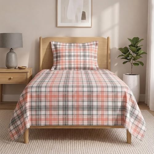 Image of LANE LINEN Symphony 100% Cotton 144TC Single Bedsheet Set, 2 Piece, Printed