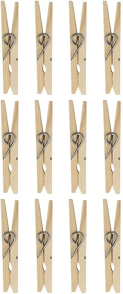 Mor - Prendedor de Madeira 12 Peças