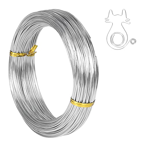 18 Gauge 1mm Aluminum Craft Wire 165 Feet Bendable Metal Wire for Sculpting Bike Modelling Skeleton Crafting Floral Making Jewelry Making Weaving and Wrapping