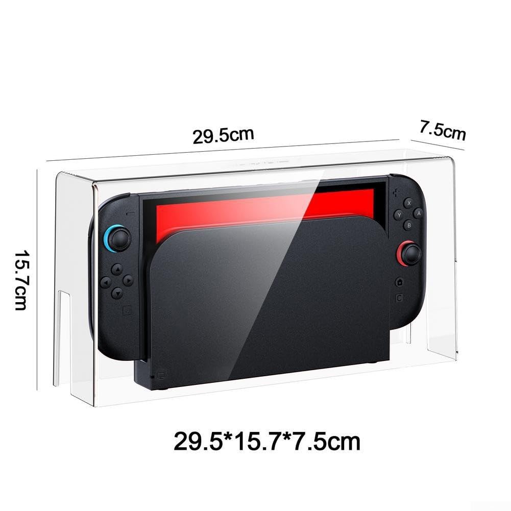Per Nintendo Switch 2 Cover antipolvere trasparente in acrilico protettivo per console anti-polvere antigraffio