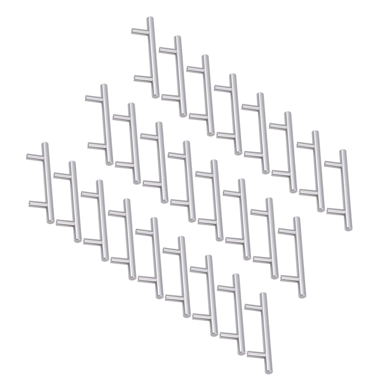 Boutons de placard pour intérieur de maison et salon iplusmile en acier inoxydable, 25 pièces