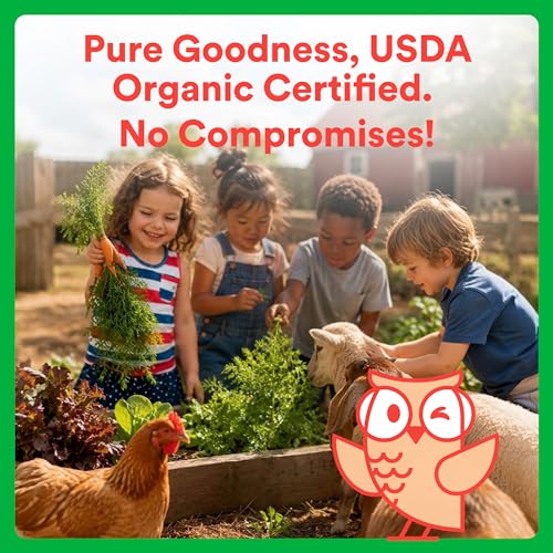 SmartyPants Organic Kids Multivitamin Gummies: Omega 3 (ALA), Beta Carotene, Vitamin B12, B6, A, K & Zinc for Immune Support, Biotin, Vegetarian, Three Fruit Flavors, 120 Count (30 Day Supply) - image 9