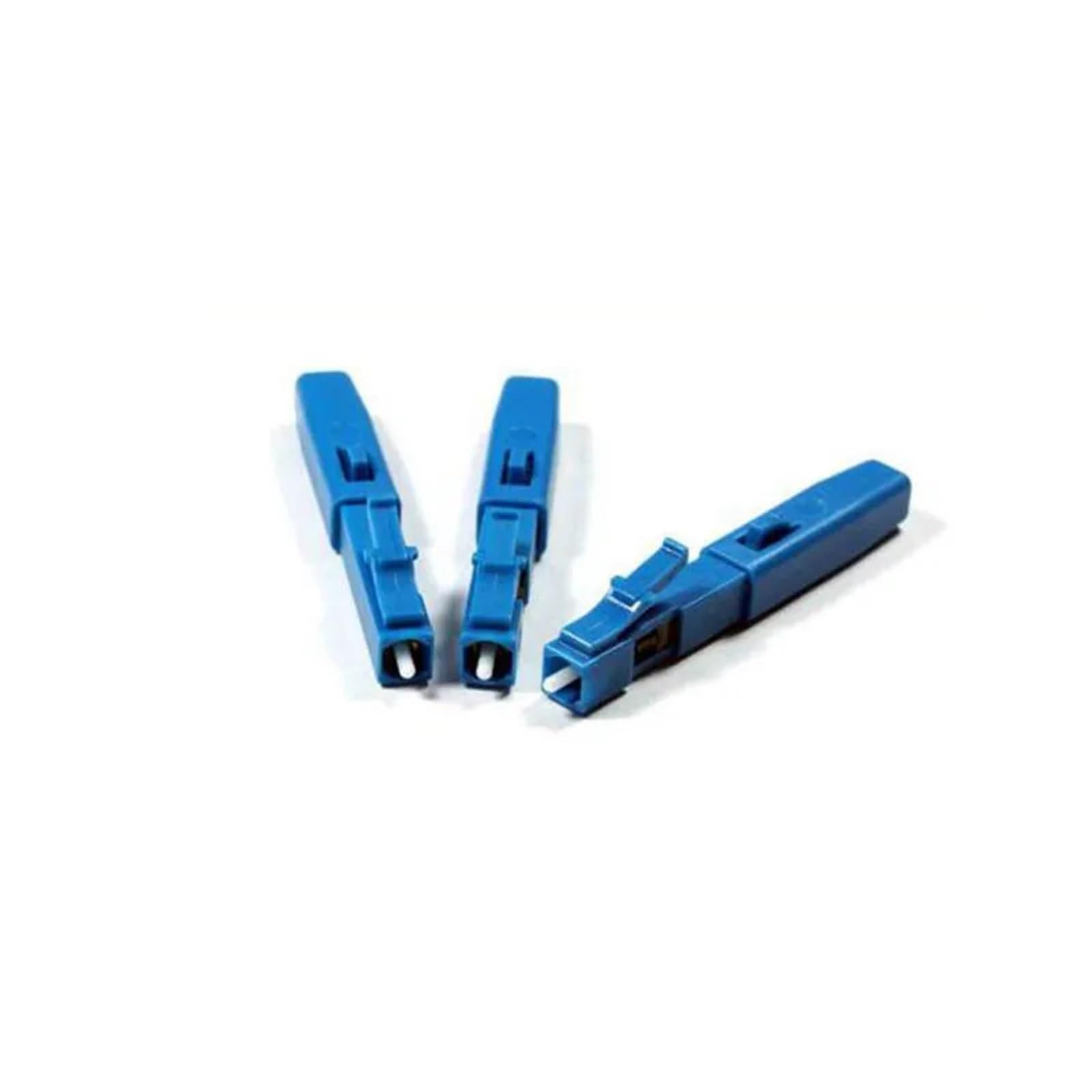 FERDUS Matériel de Communication Adaptateur de connecteur Rapide de Fiber Optique LC UPC, connecteur Rapide intégré monomode LC-UPC for épissure à Froid 50 pièces/Ensemble Connecteur Rapide