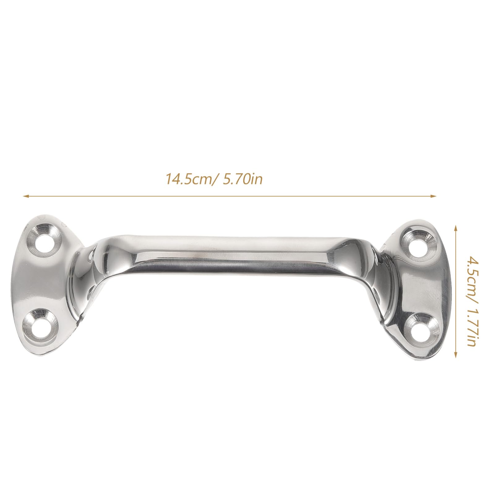 SUPVOX Replacement Boat Handle Stainless Steel Nonskid Handrail for Canoe/Kayak Heavy Duty Boat Bar Easy Install