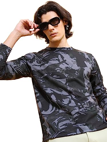 Image of Ketch Men Relaxed Fit Printed Full Sleeve T-Shirt