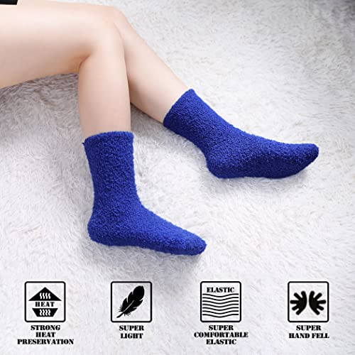 Image of FNOVCO Womens Fuzzy Socks Super Soft Fluffy Winter Warm Cozy Home Sleeping Socks