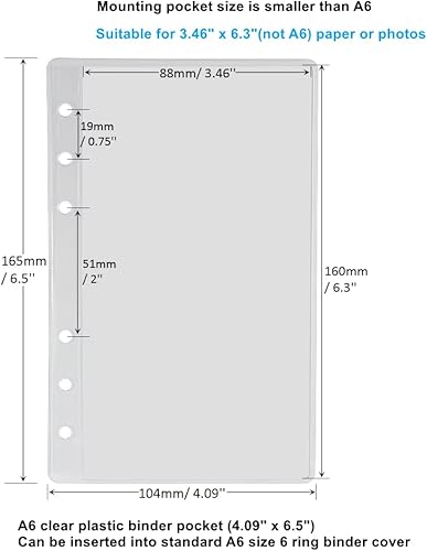 Vista 17 de Paquete de 12 protectores de hojas transparentes de tamaño mini de 2.2 x 3.2 pulgadas, fundas de plástico, protectores de papel de carga superior