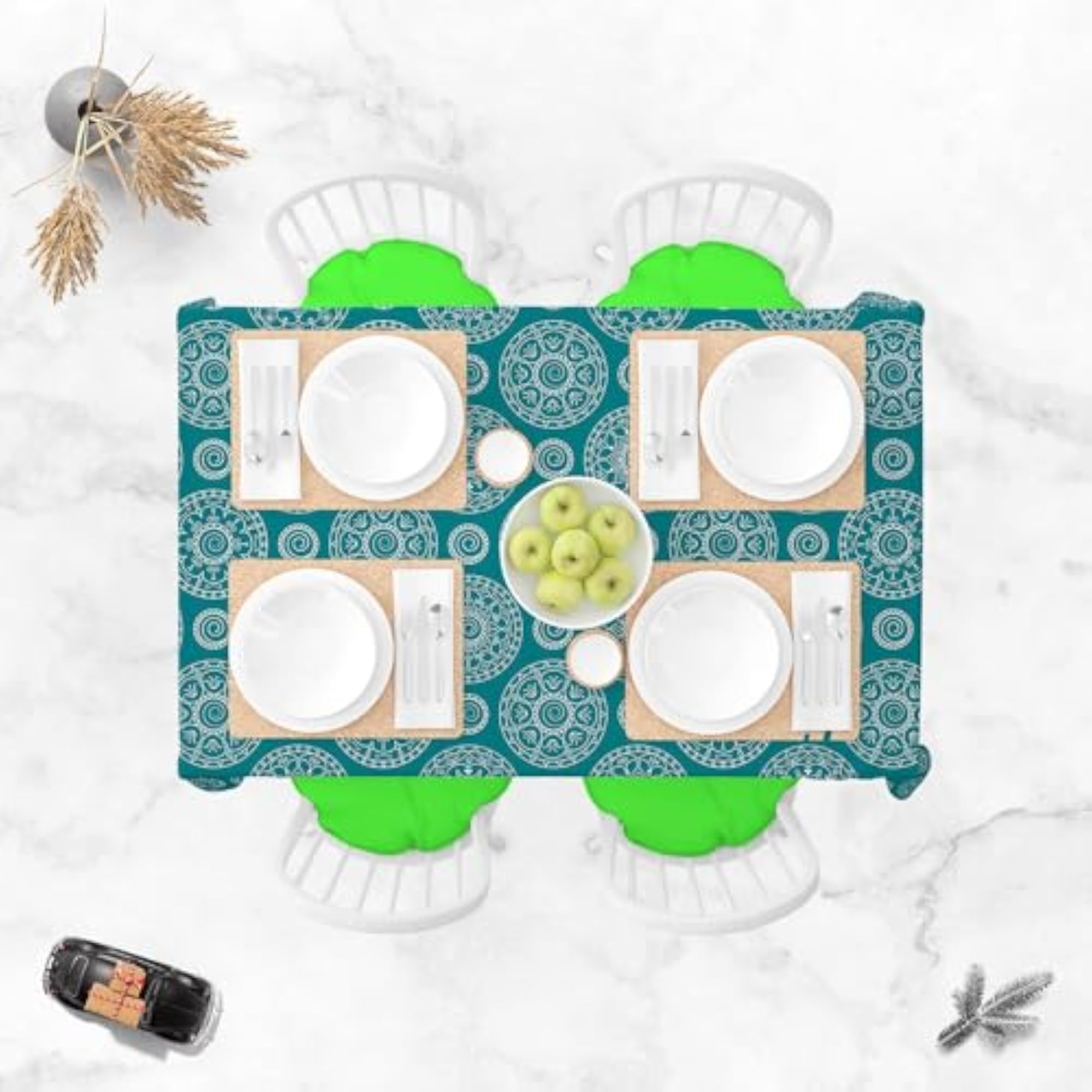 Blue Table Cloth Cover for Dining & Center Table