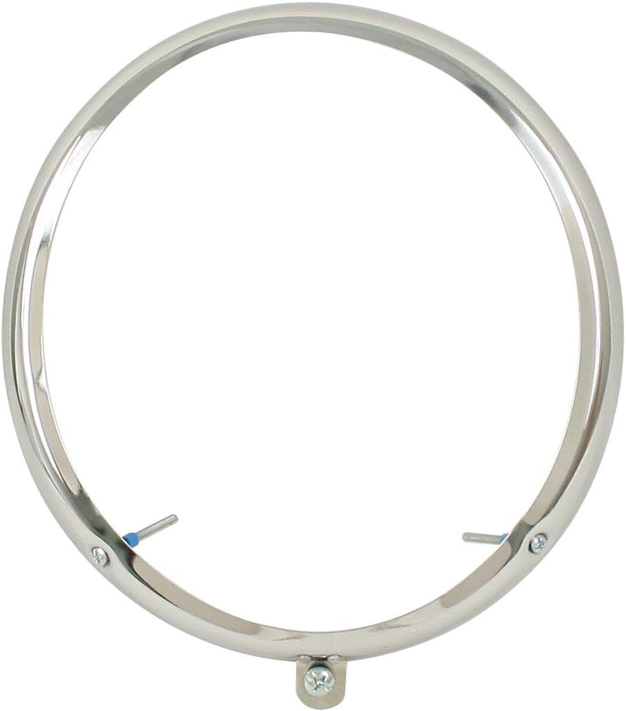 98-2059 Early Vw Bug Chrome Headlight Ring 1950-1966, Both Screws On Bottom