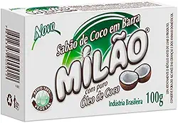SABÃO DE COCO EM BARRA 100G MILÃO NATURAL VEGANO