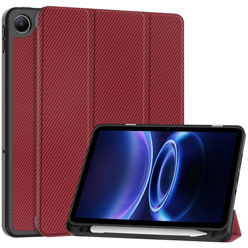 Étui Xiaomi Redmi Pad 2 9.7 2026 antichoc rouge folio mince