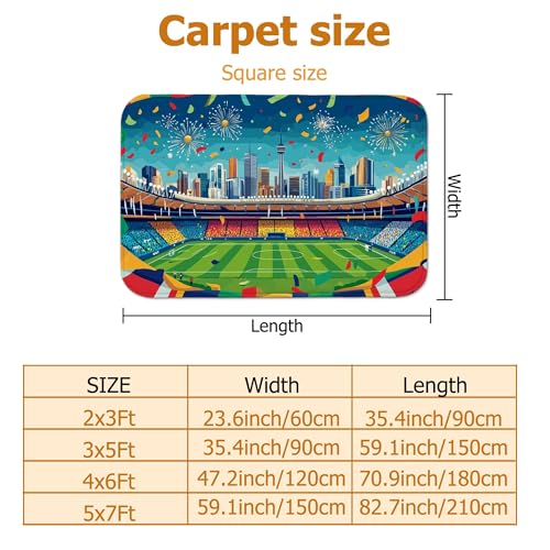 Tapis de feux d'artifice bleu moderne poils courts anti-perte