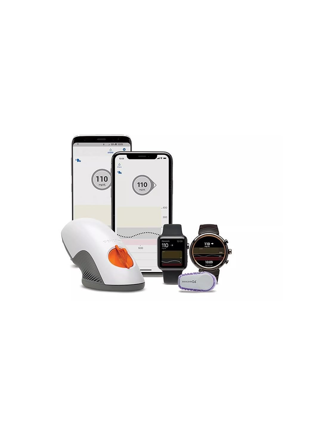 Dexcom G6 Sensor Applicator, Confezione da 3, Sensore e Applicatore (3 Pezzi), Misurazione del Glucosio e della Glicemia, pressione Sanguigna, Sistema di Monitoraggio Continuo del Glucosio, Nuovo