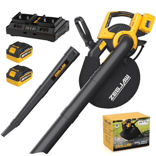 ZEGJAW 40V Cordless Leaf Blower Vacuum