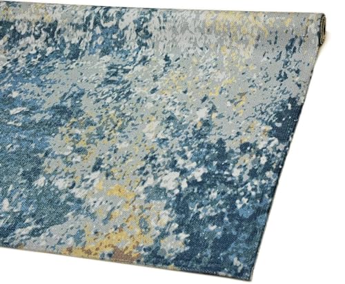 Image of Printed Rug Soft Floor Carpets with Anti Slip Backing for Living Room | Bedroom | Kids Room (Grey Multi, 5x7 Feet)