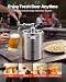 VEVOR Mini-Bierzapfanlage mit CO₂-Regler 4 L Edelstahl-Bierfass Zapfsystem, mit Selbstschließendem Zapfhahn, CO₂-Drucksystem zum Frischhalten, für Hausgebrautes Bier, Craft Beer, Fassbier und Party