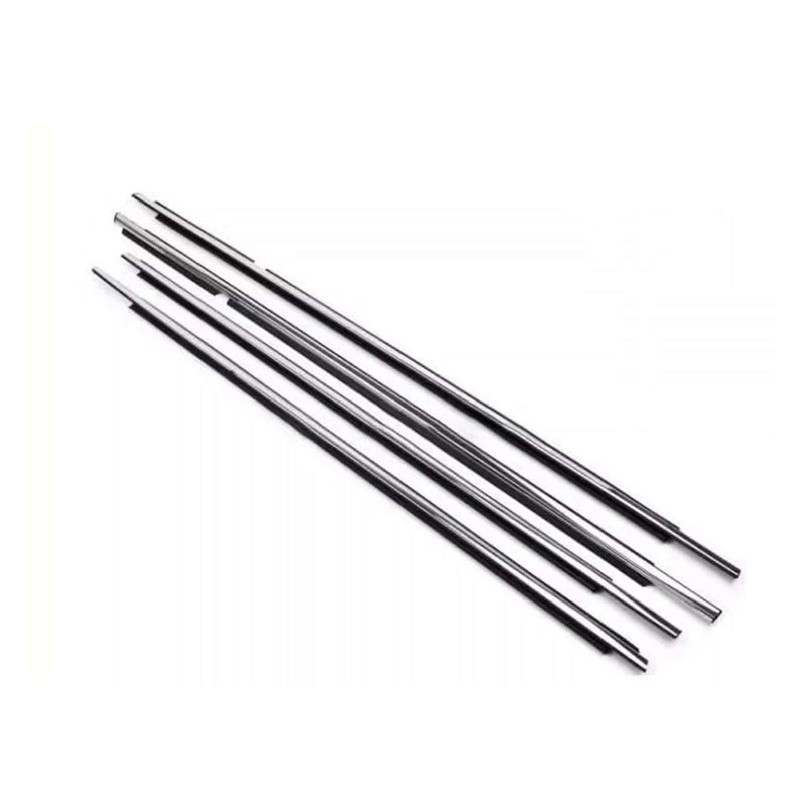 Hpzprpcew Chrome 4Pcs Car Outer Windows Rubber Weatherstrip Sealing Strip For Toyota For Land For Cruiser Lc200 J200 2008-2021(Chrome)
