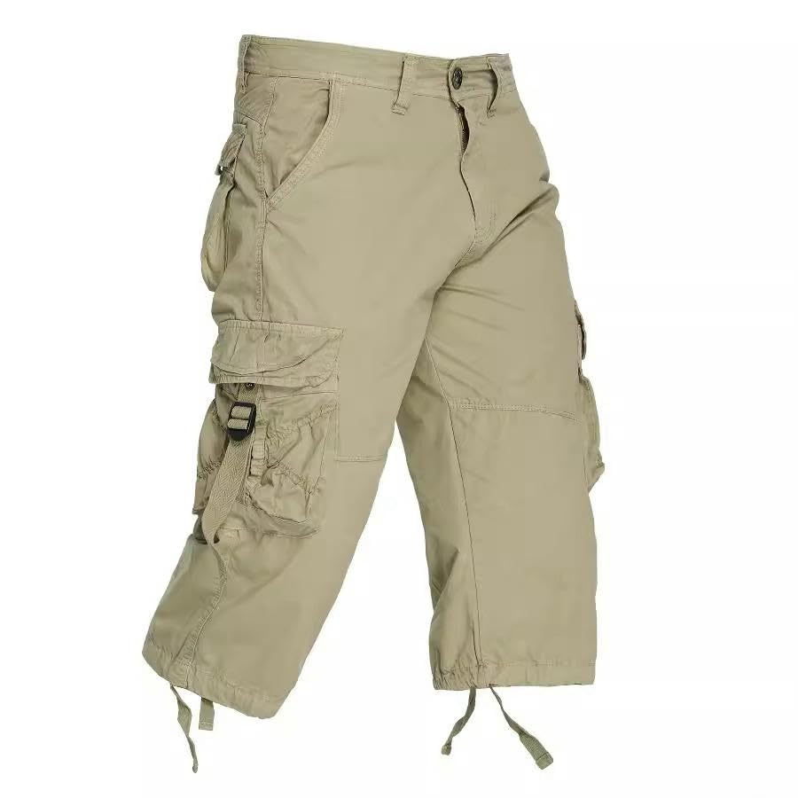 Short d'été décontracté long pantacourt léger homme stretch