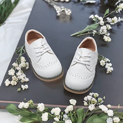Image of Boys School Uniform Dress Shoes Casual Oxford Flats Toddler Girl Dress Shoes