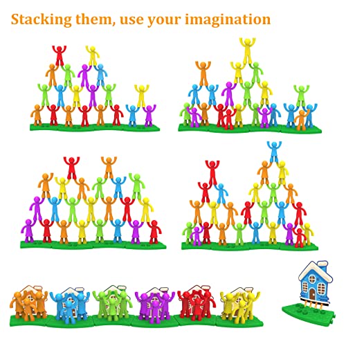 Mickyu 36 Pcs Building Blocks Construction Toys Plastic Interlocking Balance Board Game Developmental Learning Toys For Kids Boys Girls #TOP2