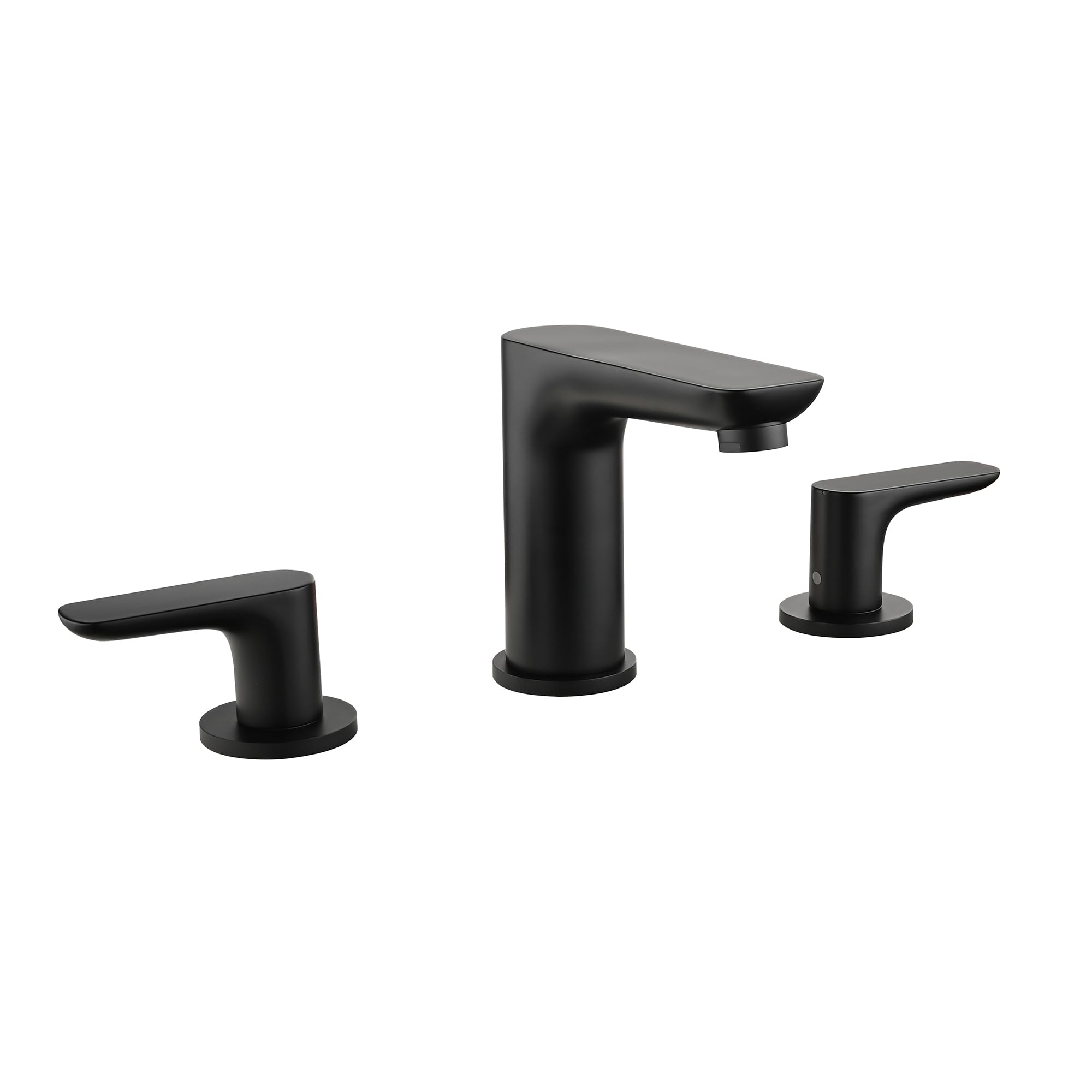 Roman Tub Faucet Matte Black, 3 Hole Deck Mount Tub Faucet Set, Modern Bathroom Faucets for Sink 2 Handle, High Flow Garden Bath Tub Filler Brass with