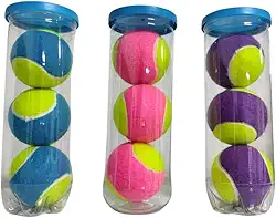 Bola de Beach Tennis (Multicolorido - Rosa, Azul e Roxo) Spin Tropical Tubo Com 03 Unidades