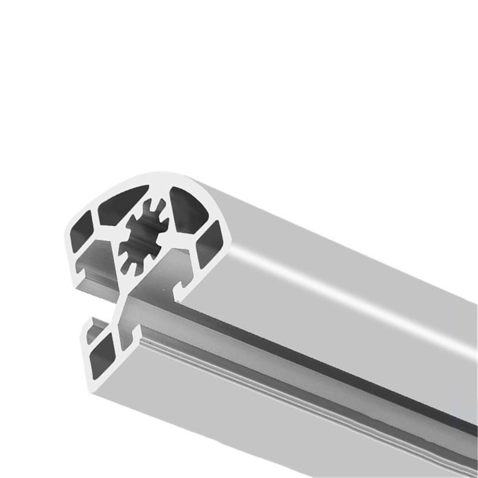 Perfil de aluminio de arco 4545R con ranura de 10,2 mm y marco de extrusión curvado de 45 x 45 mm for marcos de equipos, barandillas de máquinas y estanterías for flores. Borde