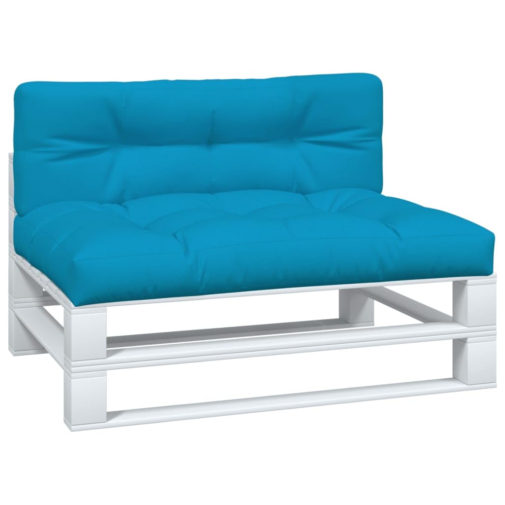 LAPOOH Cuscini per Pallet 2 pz Blu in Tessuto,Cuscini per Pallet,Cuscini da Giardino,Cuscini Sedie,Cuscini per Divano Esterno-360737