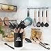 Silicone Cooking Utensil Set, 14pcs Kitchen Utensils Set Non-stick Heat Resistant Cookware Copper Stainless Steel Handle Cooking Tools Turner Tongs Spatula Spoon - BPA Free, Non Toxic