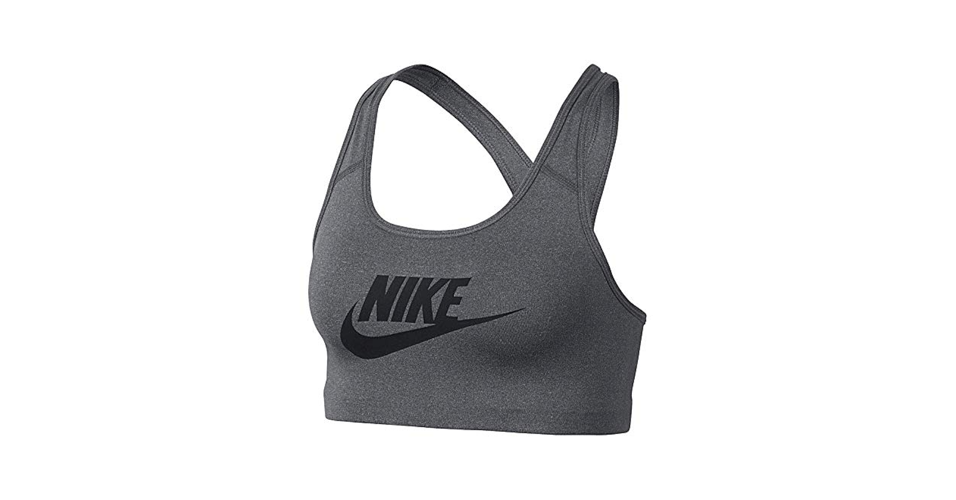 Amazon.com: Nike Womens Swoosh Futura Sports Bra Carbon