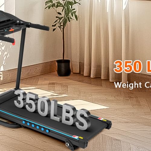 Image of Incline Treadmill for Running & Walking, 3.0 HP Treadmills for Home 350 lbs Weight Capacity Hydraulic System Auto-Folding Treadmill
