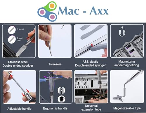 Image of 128-Piece Precision Screwdriver Set, Magnetic Driver Kit with Flexible Shaft, Professional Magnetic Repair Tool Kit for Cell Phone|Computer|Laptop|Xbox|Macbook|iPhone|iPad [Color: BLUE]