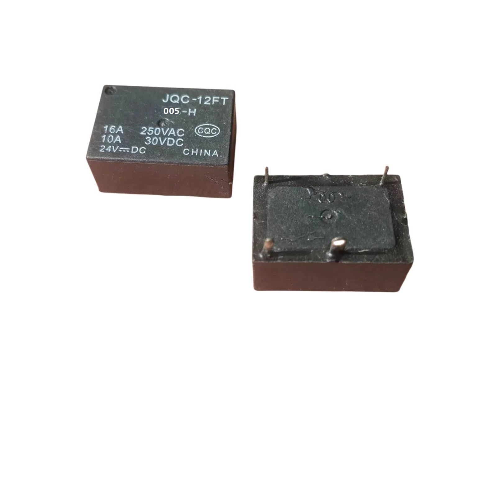 PKNVKZIDK 5PCS JQC-12FT 005-H 5VDC 4Pin 16A JQC-12FT-005-H