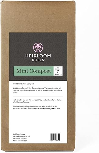 Compost de menta 100% natural de Heirloom Roses - 7 cuartos de galón