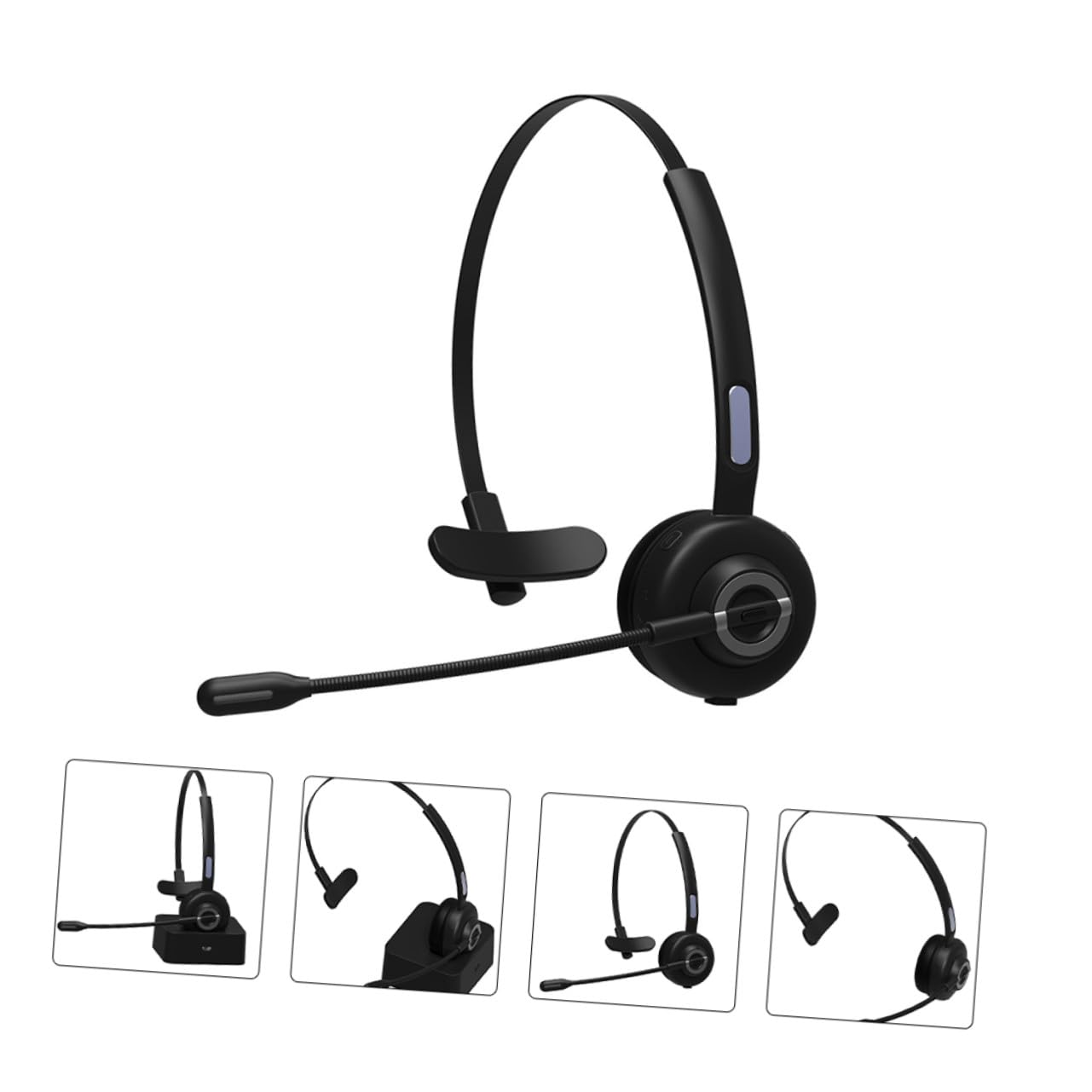 HOMSFOU Auriculares Inalámbricos Cancelación de Ruido y Diseño Ergonómico para Oficina y Fitness, Material Abs y Espuma, Auriculares Montados Cabeza