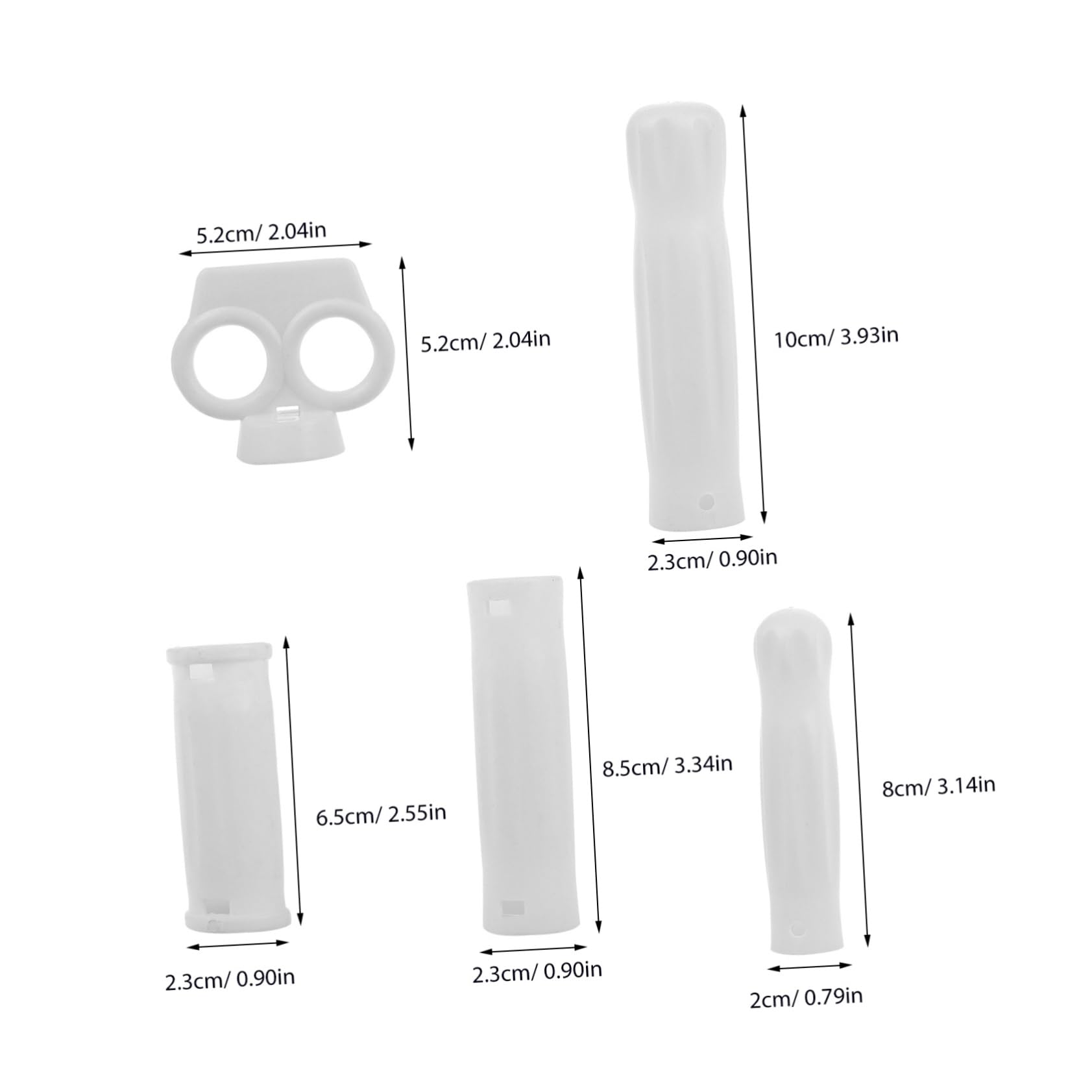 Abaodam Cheerleader Pom Poms Set 25pcs White Plastic Handles Mini for School Parties Sports Games