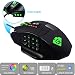 Produktbild GamKoo Varanus 16400 DPI Hochpräzision Laser MMO Gaming Maus für PC, 18 programmierbare Tasten, Gewichtanpassung-Kasette, 12 seitliche Tasten, 5 programmierbare Benutzerprofile, Omron-Schalter