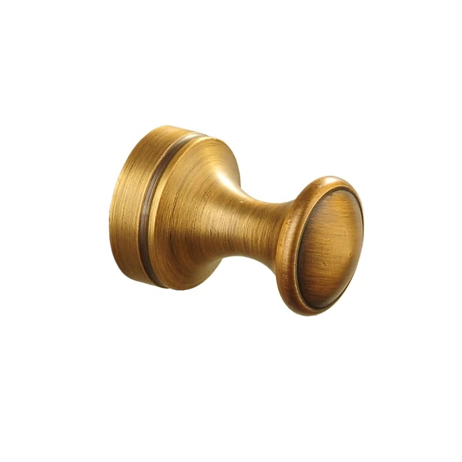 Gwyzax 1 Coat Hooks Wall Mounted 5 Pcs Antique Brass Robe Hooks For Wall, Single Clothes Hanger Towel Hooks For Bathroom Door