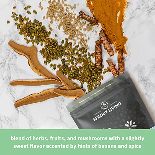 Image of Sprout Living, Epic Protein, Plant Based Protein & Superfoods Powder, Real Sport | 24 Grams Organic Protein Powder, Recovery, Vegan, Non Dairy, Non-GMO, Gluten Free, Low Sugar (1 Pound, 12 Servings)