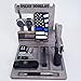 Handmade Personalized Wooden Docking Station with Gun Holder for Police Officer Dads | Desk and Nightstand Organizer | Father's Day Gift