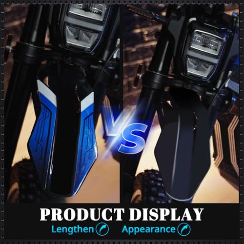 Image of Motorcycle Front Fender Mud Guard Protector Plastics Mudguard for Talaria Sting MX3 MX4 MX5 Electric Dirt Bike Black