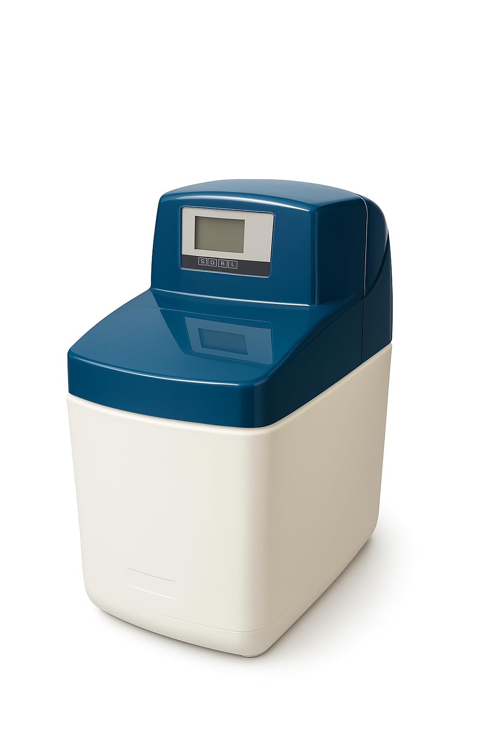 WK - Ablandador de agua doméstico New Soft Slim 10, sistema de filtración para agua dulce, diseño ahorra espacio, alcance de 2000 litros, ideal para 1-2 personas